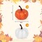 Artificial Pumpkins Bulk Orange and White Mini Foam Pumpkins for Fall Thanksgiving Table Decor